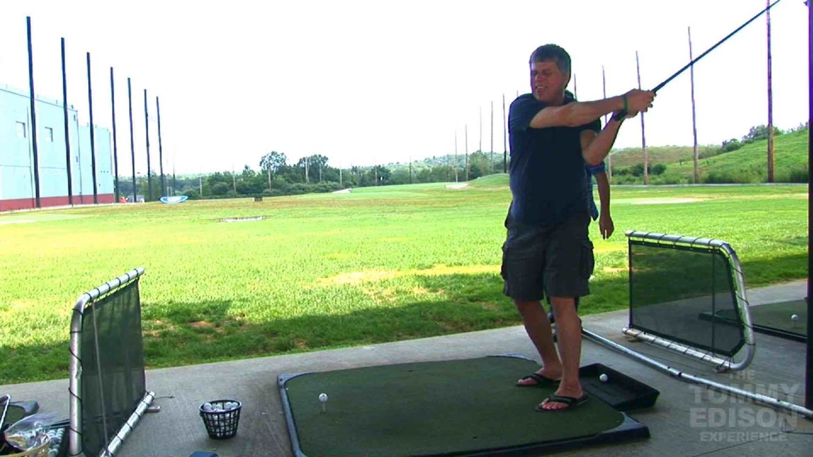 Blind Man Tries To Golf