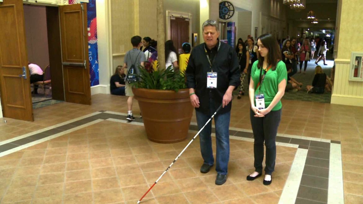 How Blind People Use A White Cane